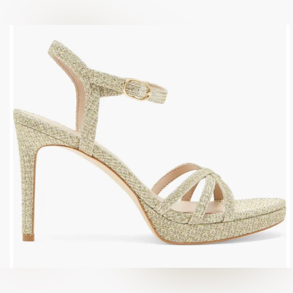 NWT Stuart Weitzman Starla 80 Heels Sandal Gold Size 6.5